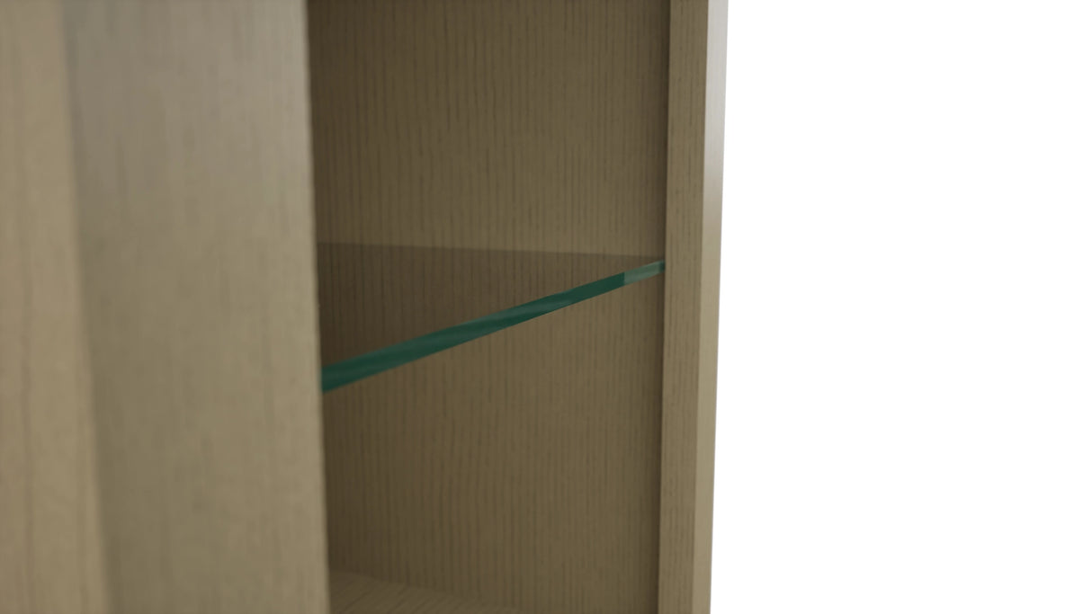 Fabuwood Desert Oak NDW1539 Wall Standard No Door Cabinet, Detail View