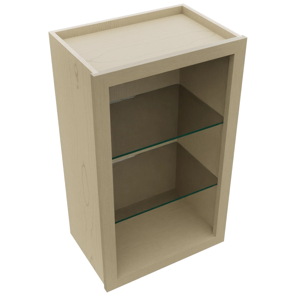 Fabuwood Desert Oak NDW1830 Wall Standard No Door Cabinet, Top View