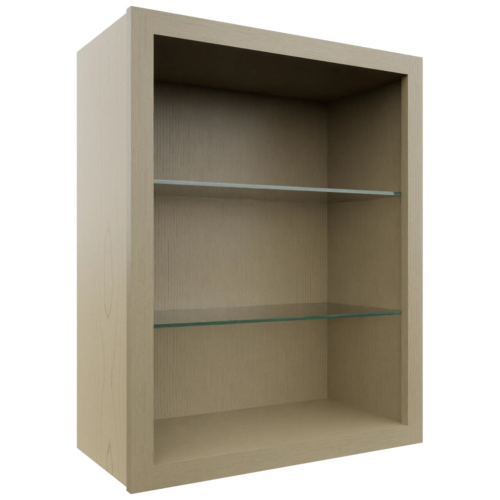 Fabuwood Desert Oak NDW2430 Wall Standard No Door Cabinet, Front View