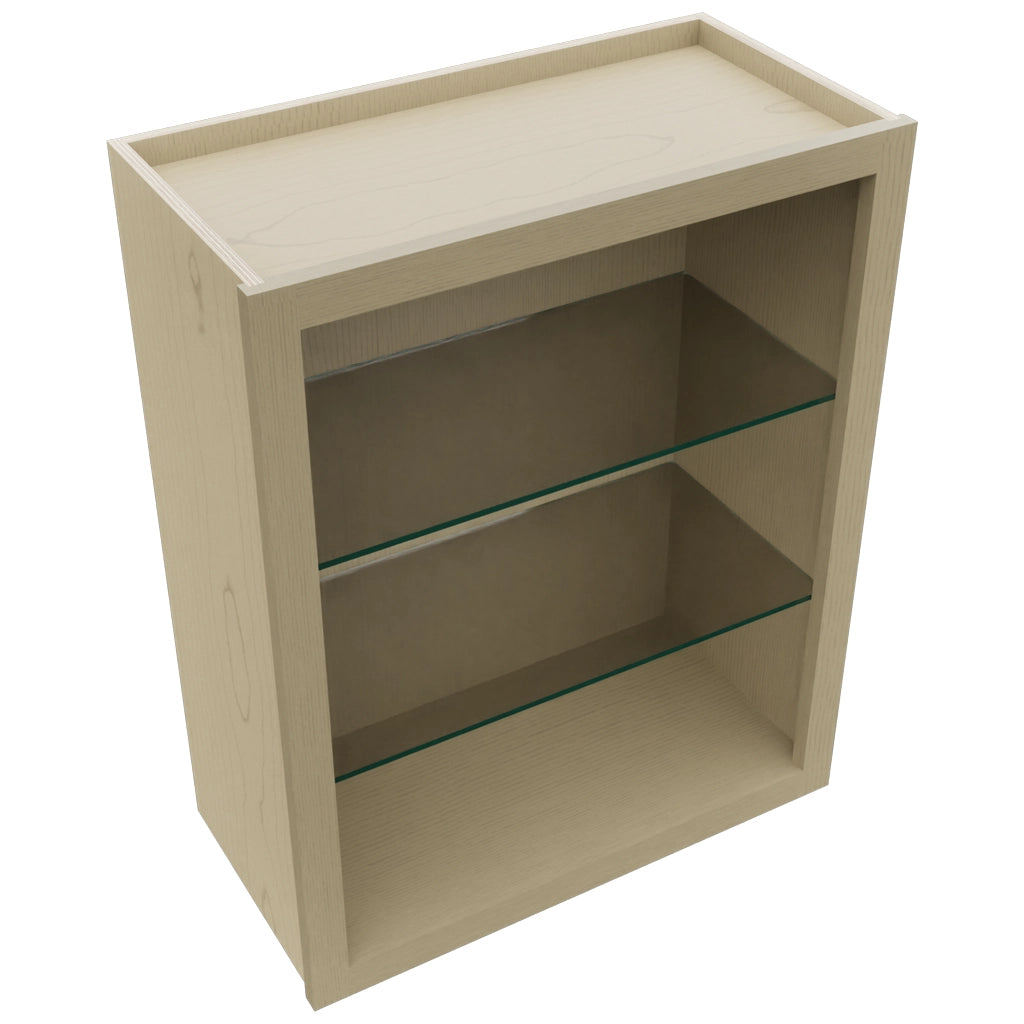 Fabuwood Desert Oak NDW2430 Wall Standard No Door Cabinet, Top View