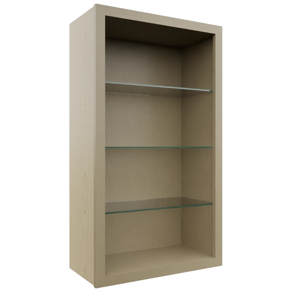 Fabuwood Desert Oak NDW2442 Wall Standard No Door Cabinet, Front View