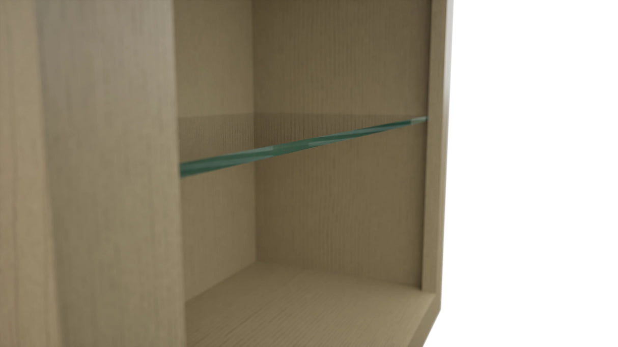 Fabuwood Desert Oak NDW2442 Wall Standard No Door Cabinet, Detail View