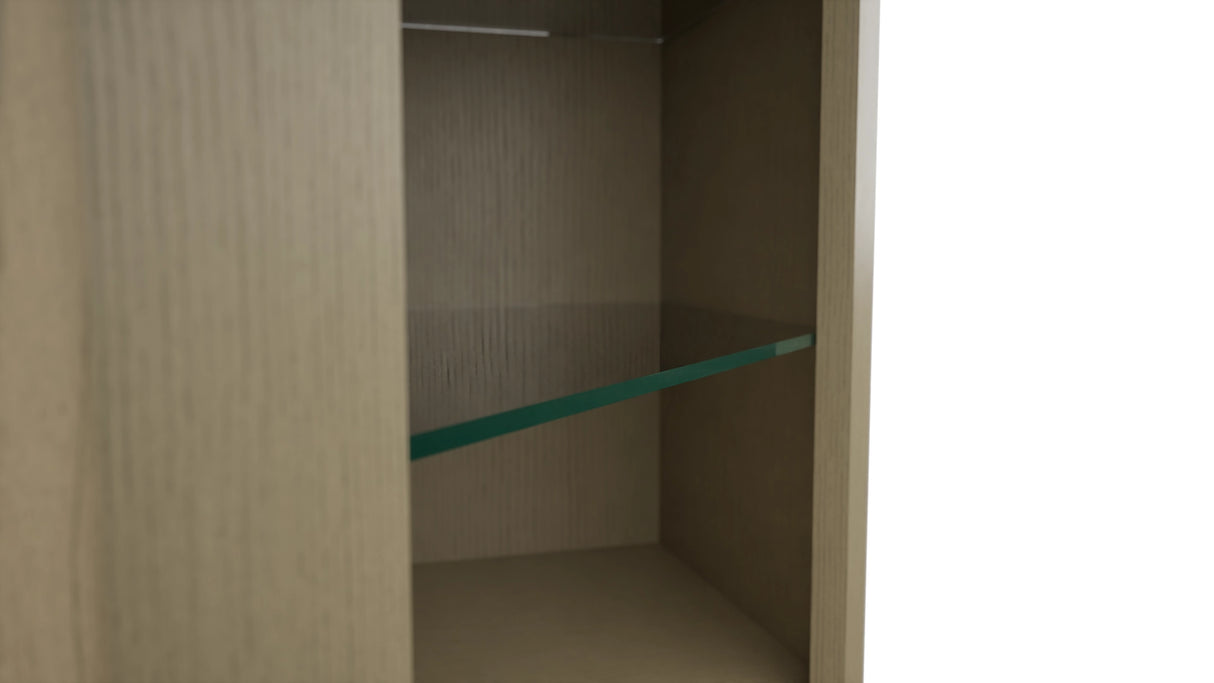 Fabuwood Desert Oak NDWDC2436 Wall Corner Diagonal No Door Cabinet, Detail View