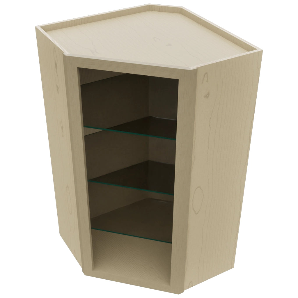 Fabuwood Desert Oak NDWDC2442 Wall Corner Diagonal No Door Cabinet, Top View