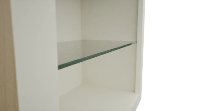 Fabuwood Dove NDW2430 Wall Standard No Door Cabinet, Detail View