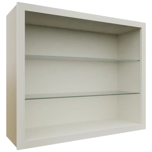 Fabuwood Dove NDW3630 Wall Standard No Door Cabinet, Front View