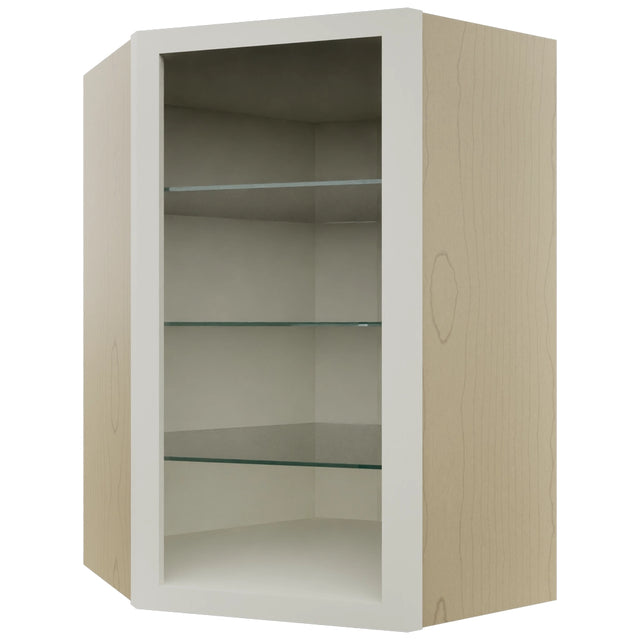Fabuwood Dove NDWDC2436 Wall Corner Diagonal No Door Cabinet, Front View