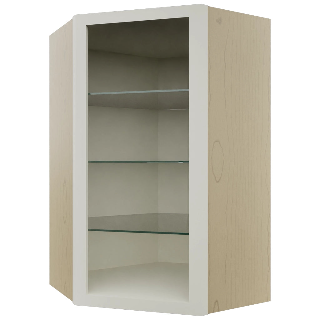 Fabuwood Dove NDWDC2439 Wall Corner Diagonal No Door Cabinet, Front View