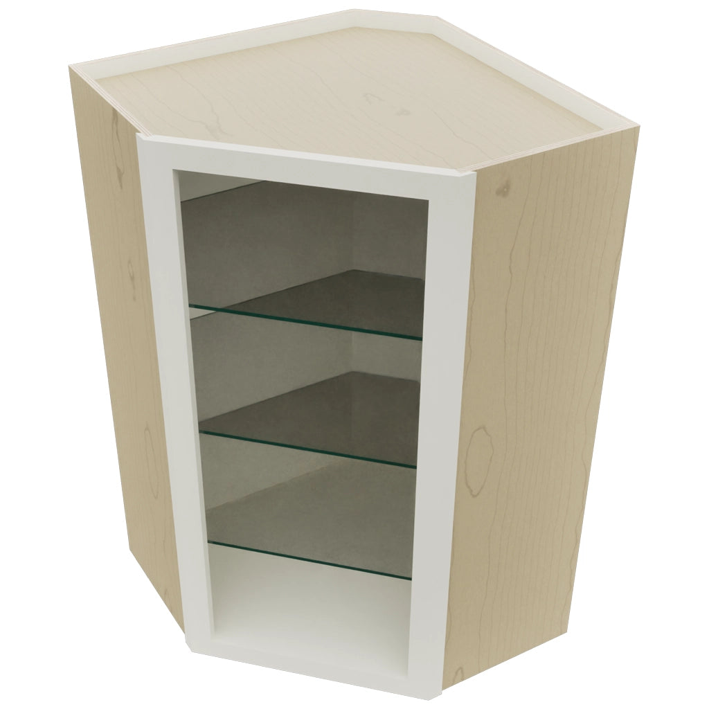 Fabuwood Dove NDWDC2439 Wall Corner Diagonal No Door Cabinet, Top View
