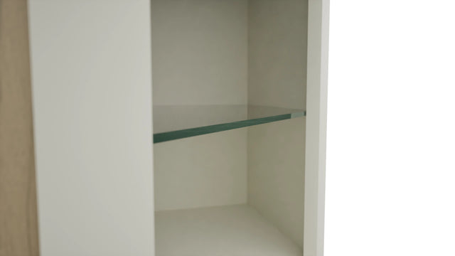 Fabuwood Dove NDWDC2439 Wall Corner Diagonal No Door Cabinet, Detail View