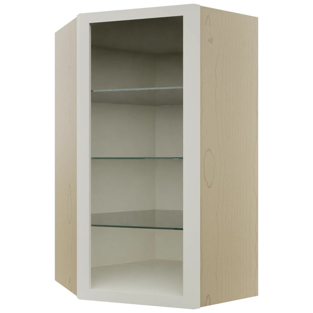 Fabuwood Dove NDWDC2442 Wall Corner Diagonal No Door Cabinet, Front View