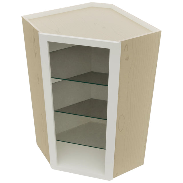 Fabuwood Dove NDWDC2442 Wall Corner Diagonal No Door Cabinet, Top View