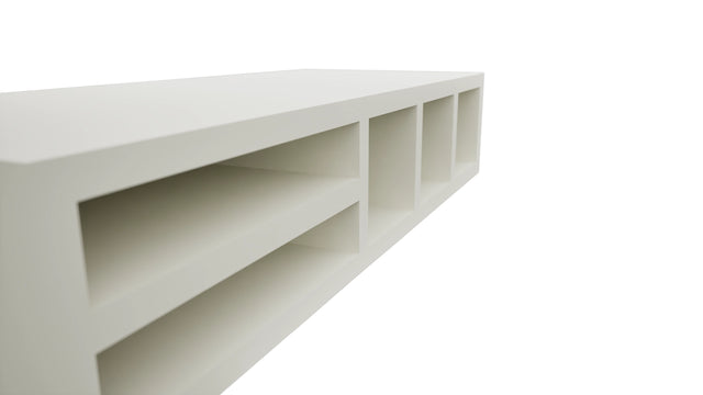 Fabuwood Dove WO306 Wall Organizer Rack, Detail View