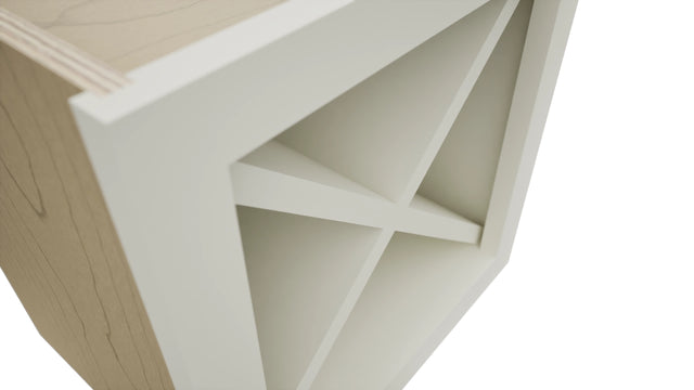 Fabuwood Dove WR15X15 Wall Wine Rack, Detail View