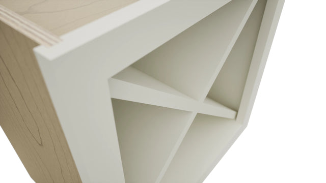 Fabuwood Dove WR18X18 Wall Wine Rack, Detail View
