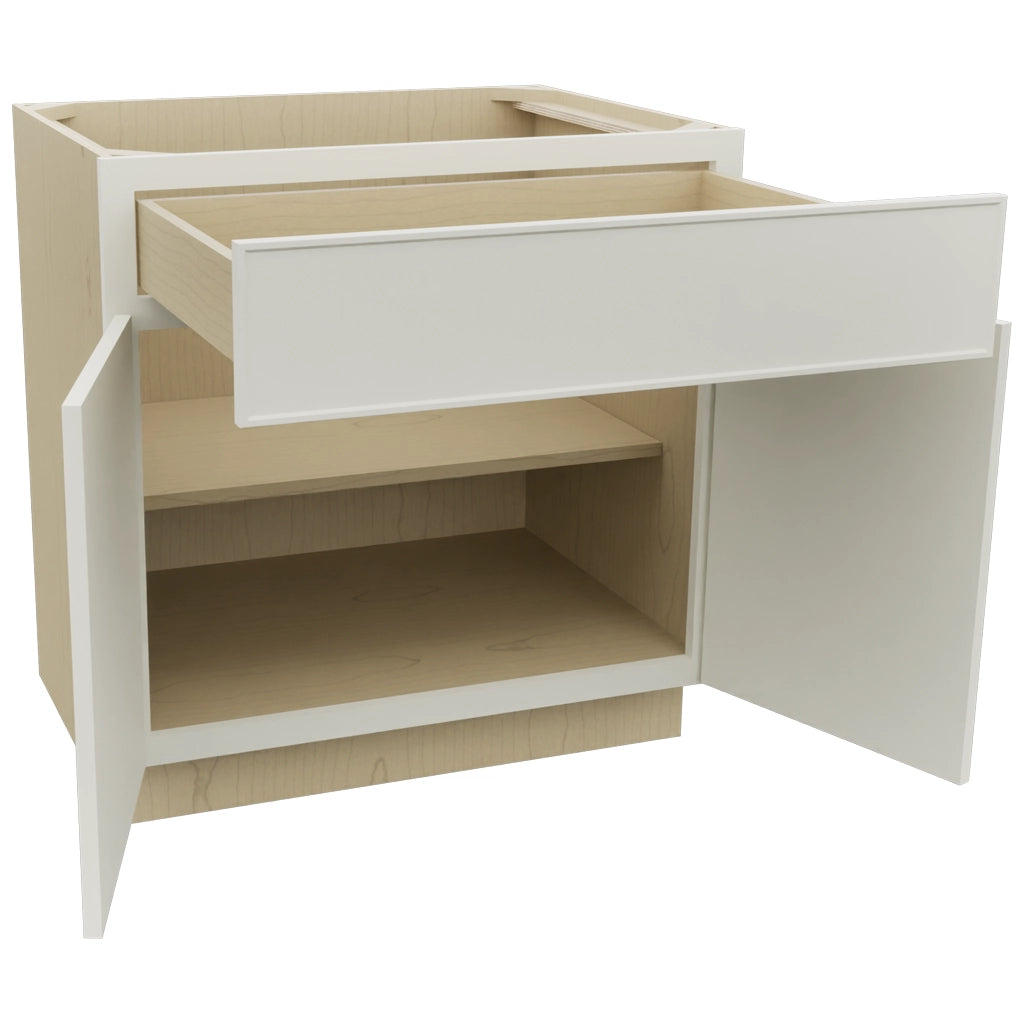 Fabuwood Echo Dove B33SDF Base Standard Cabinet, Open View