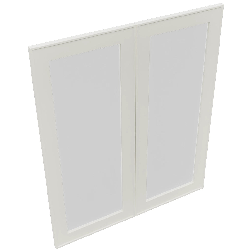 Fabuwood Echo Dove DS GDW3036 Wall Glass Door, Top View