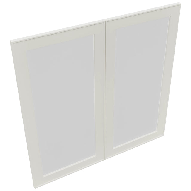 Fabuwood Echo Dove DS GDW3636 Wall Glass Door, Top View