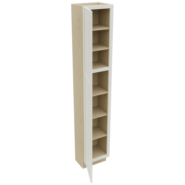 Fabuwood Echo Dove TP151284 Tall Pantry Cabinet, Open View