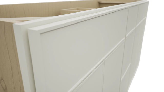 Fabuwood Echo Dove VSD60DOUBLE Vanity Combo Cabinet, Detail View