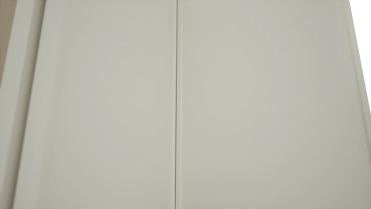 Fabuwood Echo Dove WPC2418 Wall Corner Pie Cabinet, Detail View