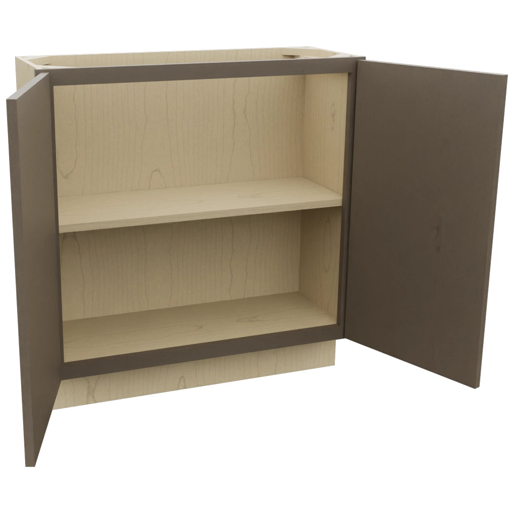 Fabuwood Echo Mocha B33FD-12D Base Full Door Cabinet, Open View