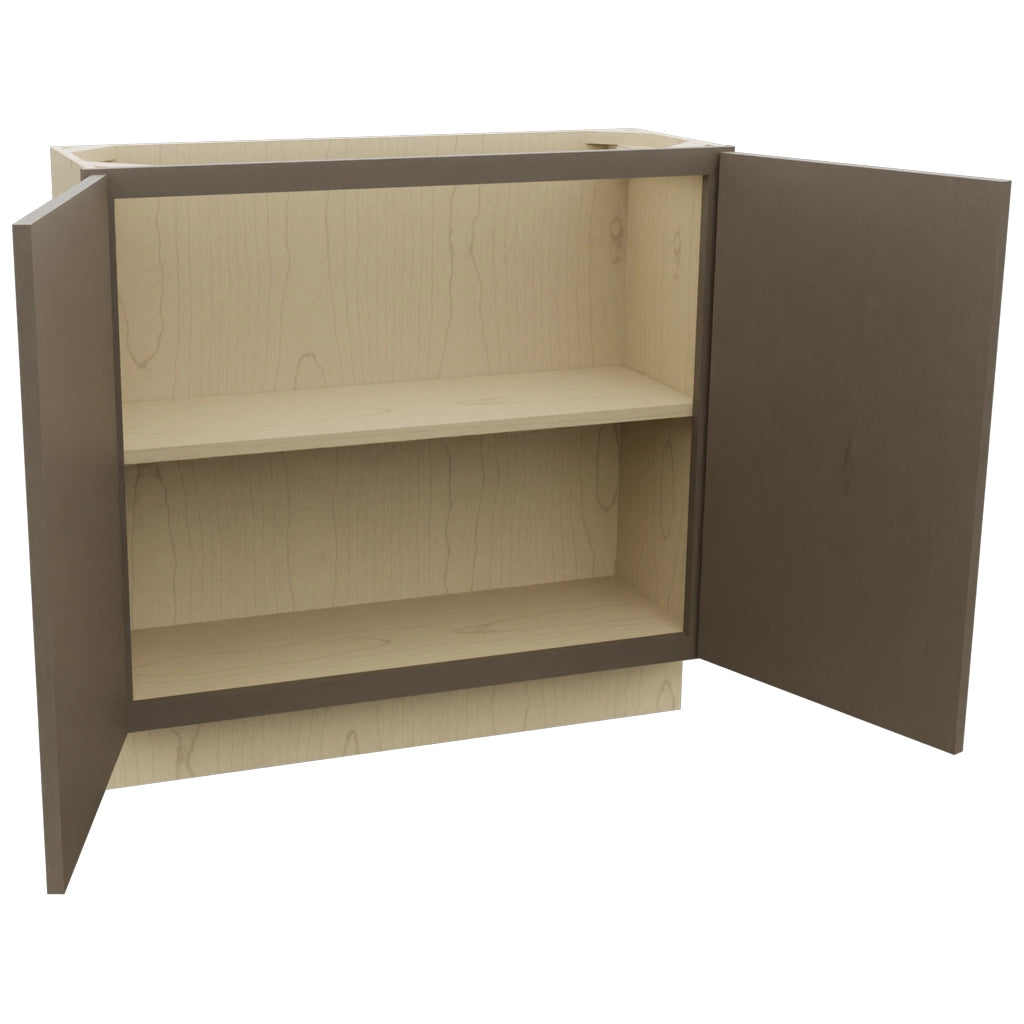 Fabuwood Echo Mocha B36FD-12D Base Full Door Cabinet, Open View