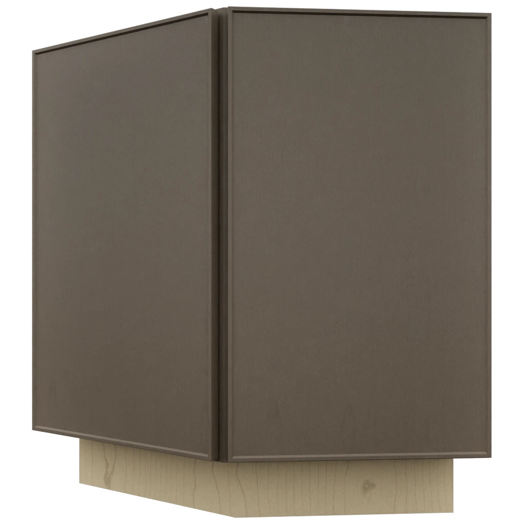 Fabuwood Echo Mocha BRA24 Base Return Angle Cabinet, Front View