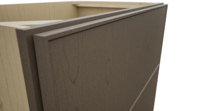 Fabuwood Echo Mocha DB36-2 Base 2 Drawers Cabinet, Detail View