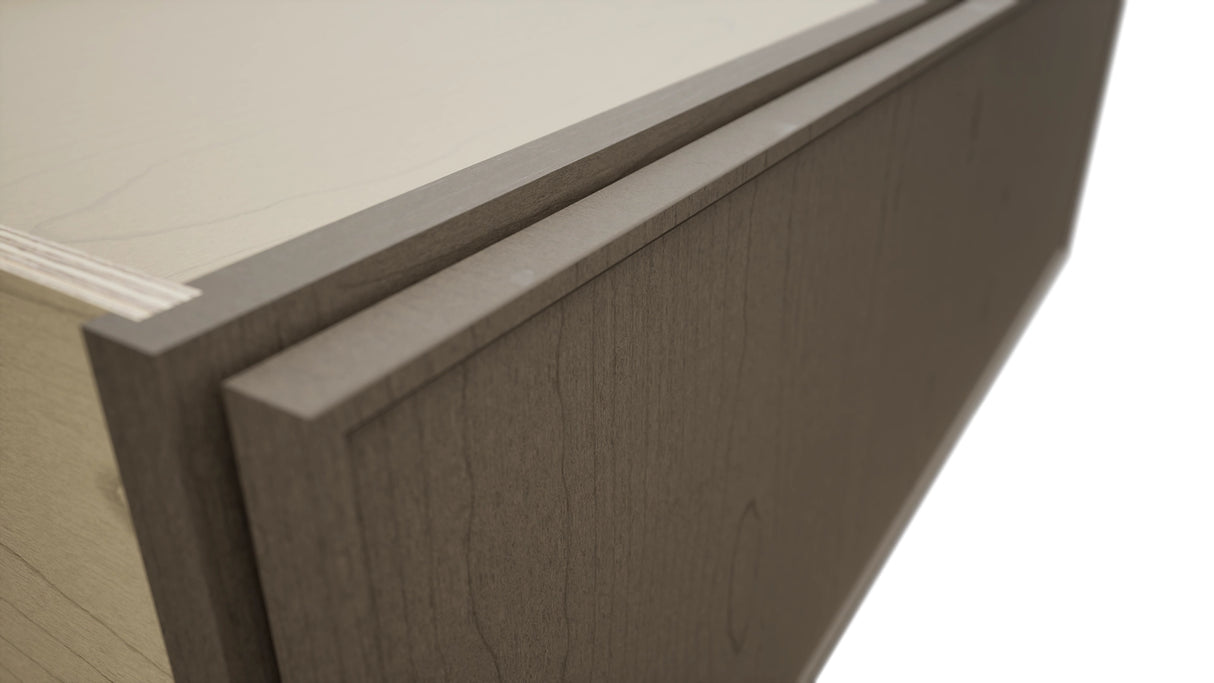 Fabuwood Echo Mocha DBS36 Base Bench Seat Cabinet, Detail View