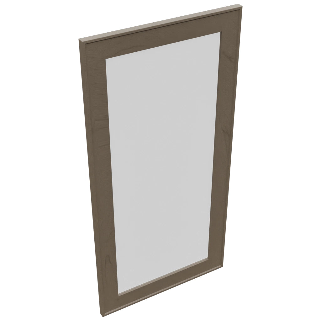 Fabuwood Echo Mocha DS GDW1836 Wall Glass Door, Top View
