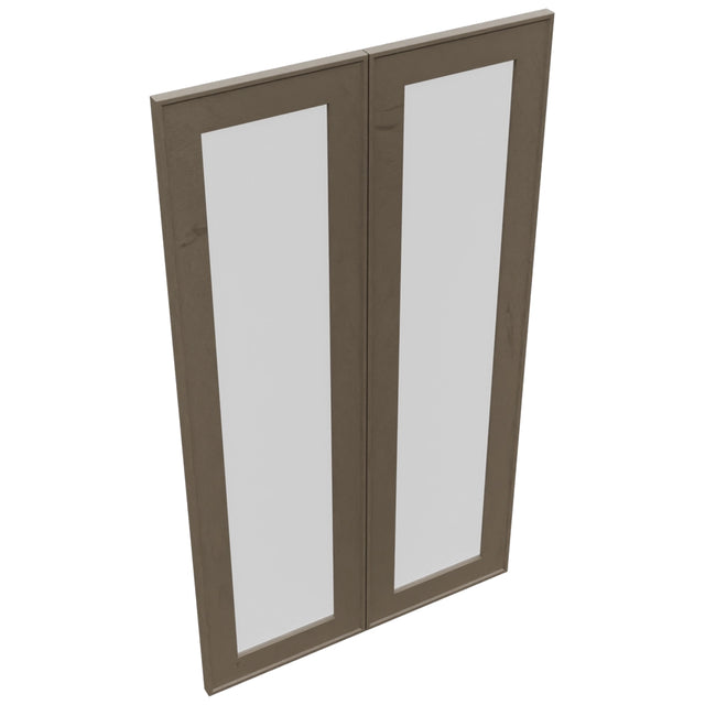 Fabuwood Echo Mocha DS GDW2442 Wall Glass Door, Top View