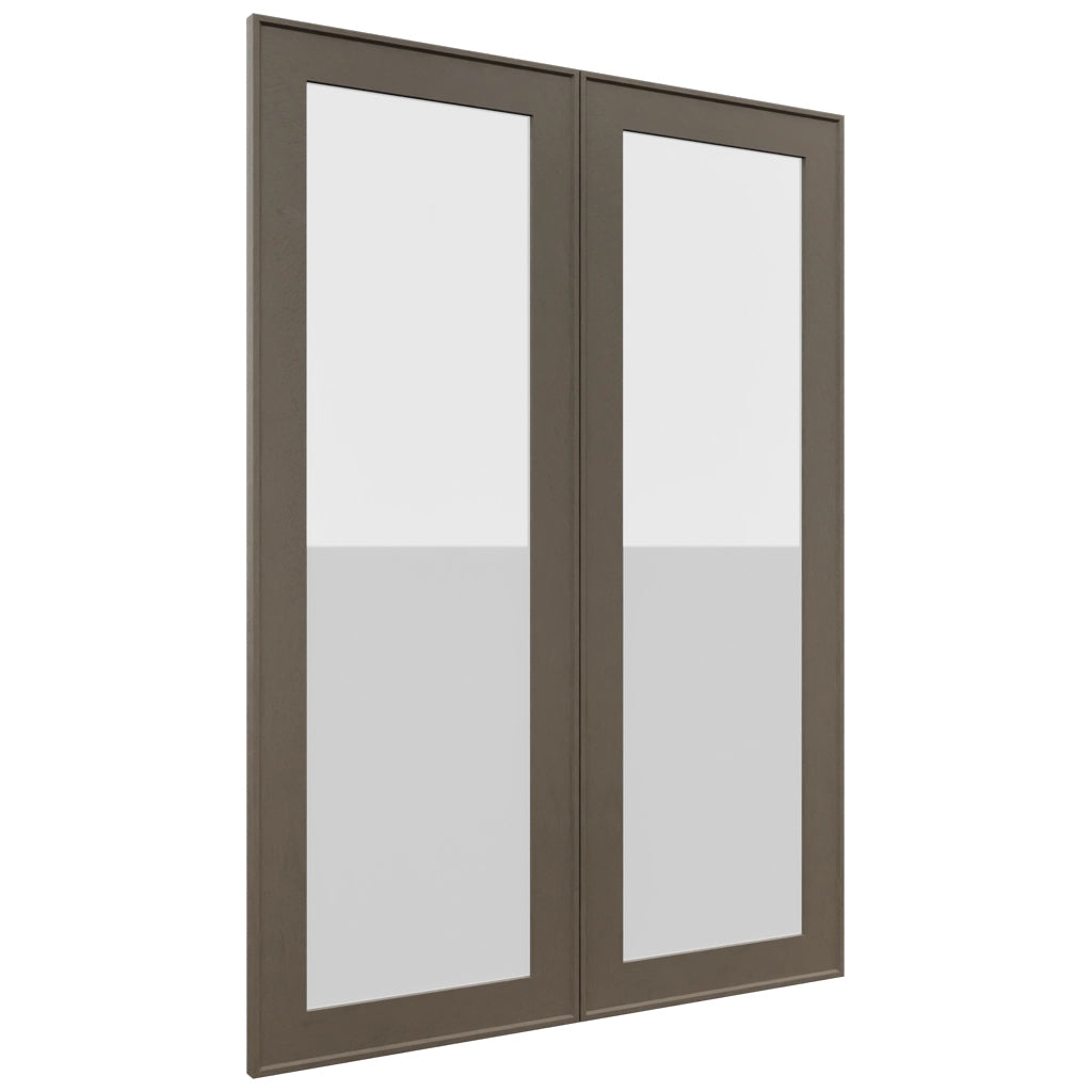 Fabuwood Echo Mocha DS GDW3042 Wall Glass Door, Front View