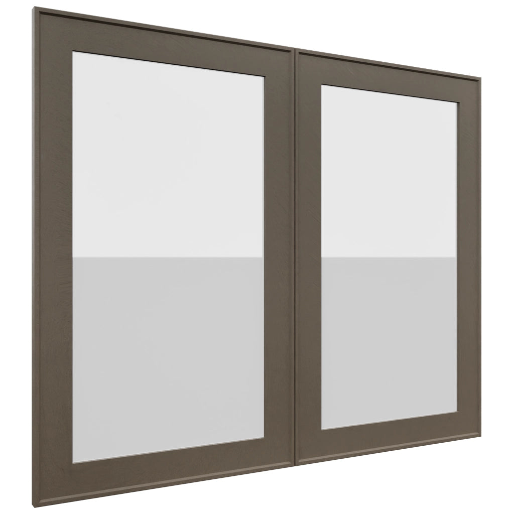 Fabuwood Echo Mocha DS GDW3630 Wall Glass Door, Front View