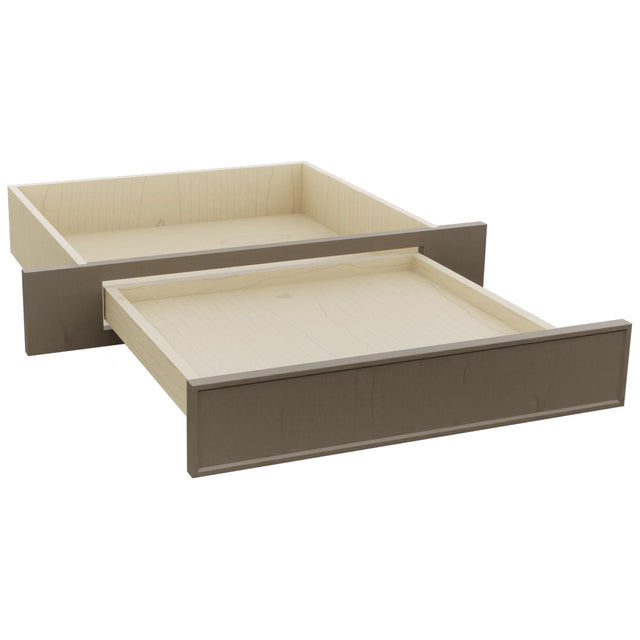 Fabuwood Echo Mocha KD30 Vanity Desk, Open View