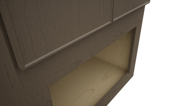 Fabuwood Echo Mocha MC303621 Wall Microwave Cabinet, Detail View