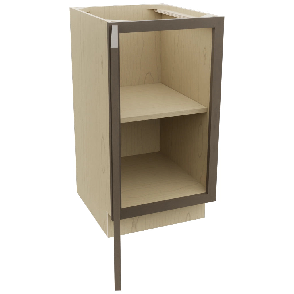 Fabuwood Echo Mocha VB18FD Vanity Base Full Height Cabinet, Open View