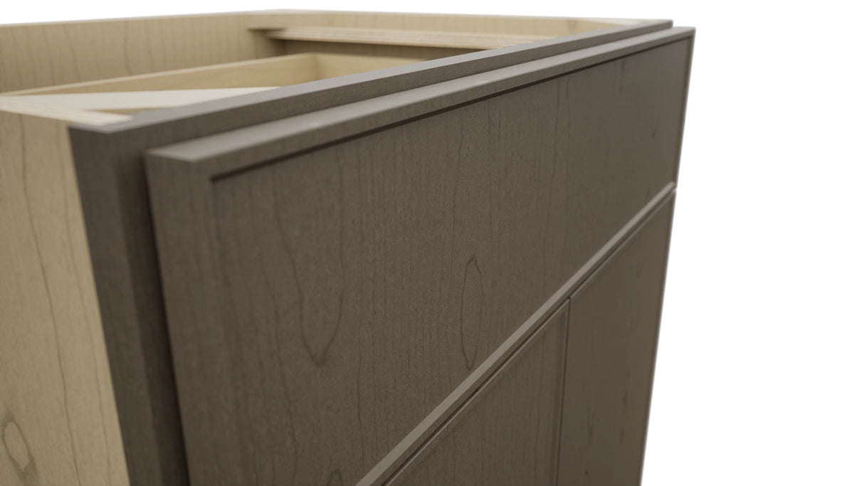 Fabuwood Echo Mocha VB27-34 Vanity Base Standard Cabinet, Detail View