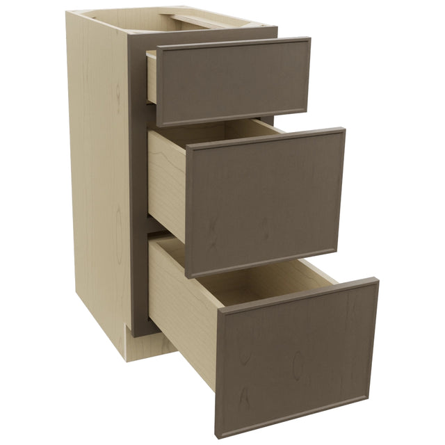 Fabuwood Echo Mocha VDB15-34 Vanity Drawer Cabinet, Open View