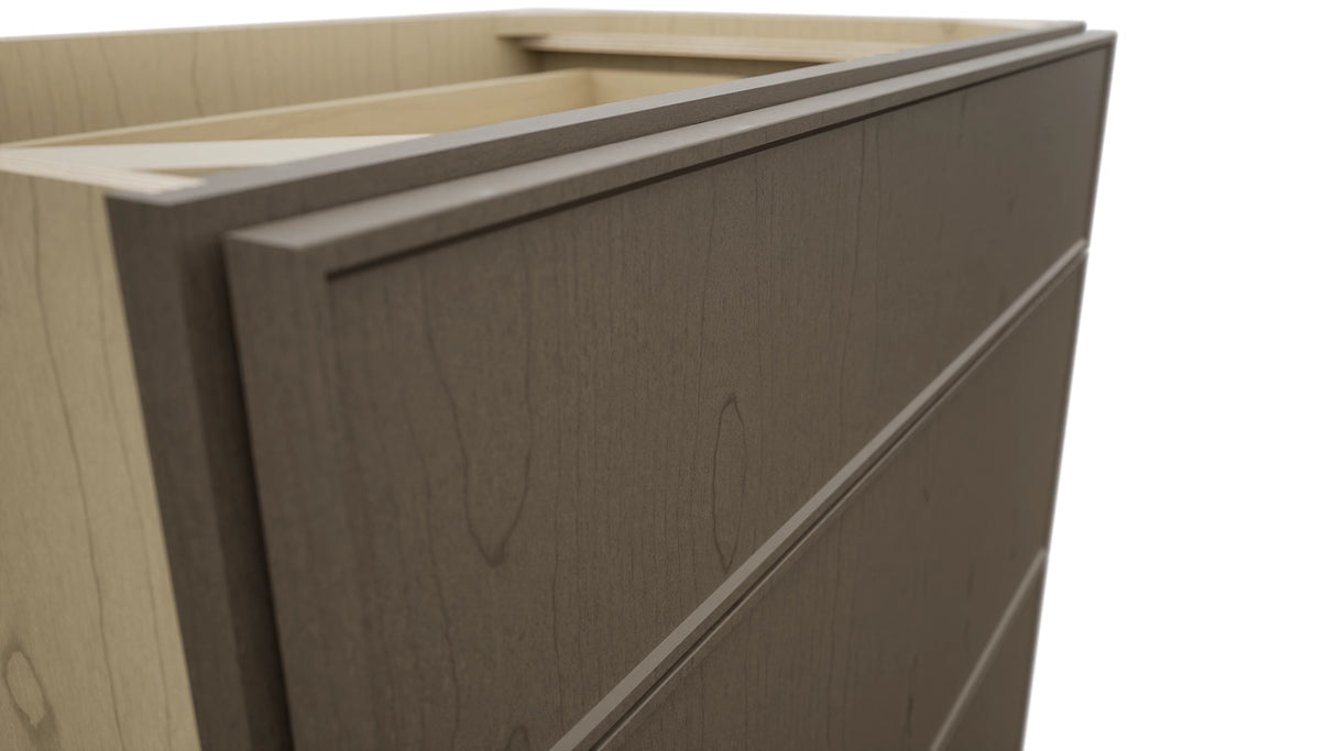 Fabuwood Echo Mocha VDB33-34 Vanity Drawer Cabinet, Detail View