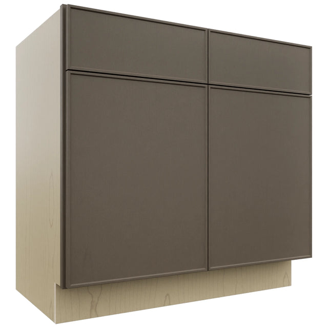 Fabuwood Echo Mocha VSB36-34 Vanity Sink Cabinet, Front View