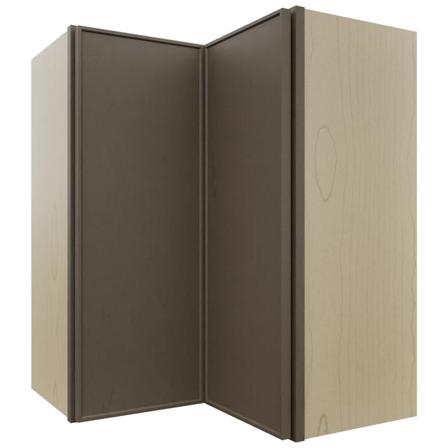Fabuwood Echo Mocha WPC2430 Wall Corner Pie Cabinet, Front View