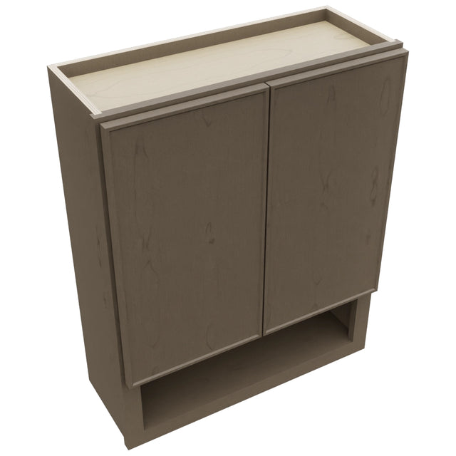 Fabuwood Echo Mocha WVS2430 Vanity Wall Storage, Top View
