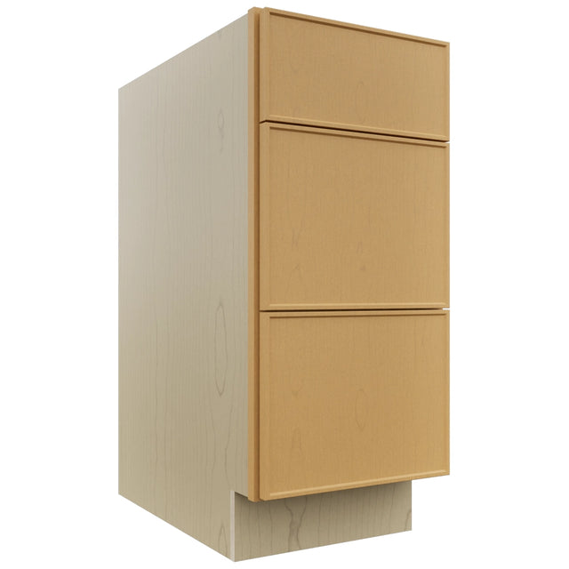 Fabuwood Echo Timber DB15 Base 3 Drawers Cabinet, Front View