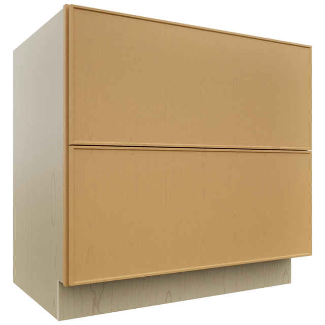 Fabuwood Echo Timber DB36-2 Base 2 Drawers Cabinet, Front View