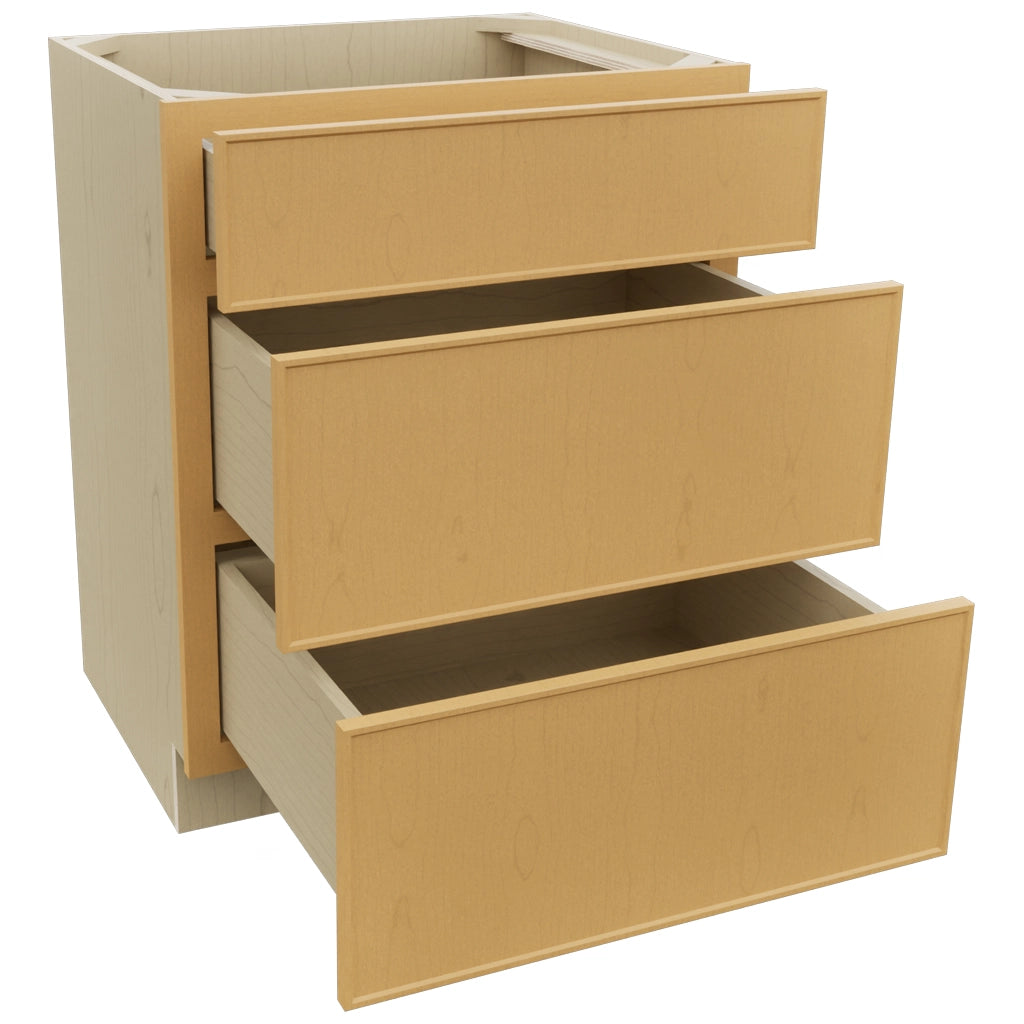 Fabuwood Echo Timber VDB27-34 Vanity Drawer Cabinet, Open View