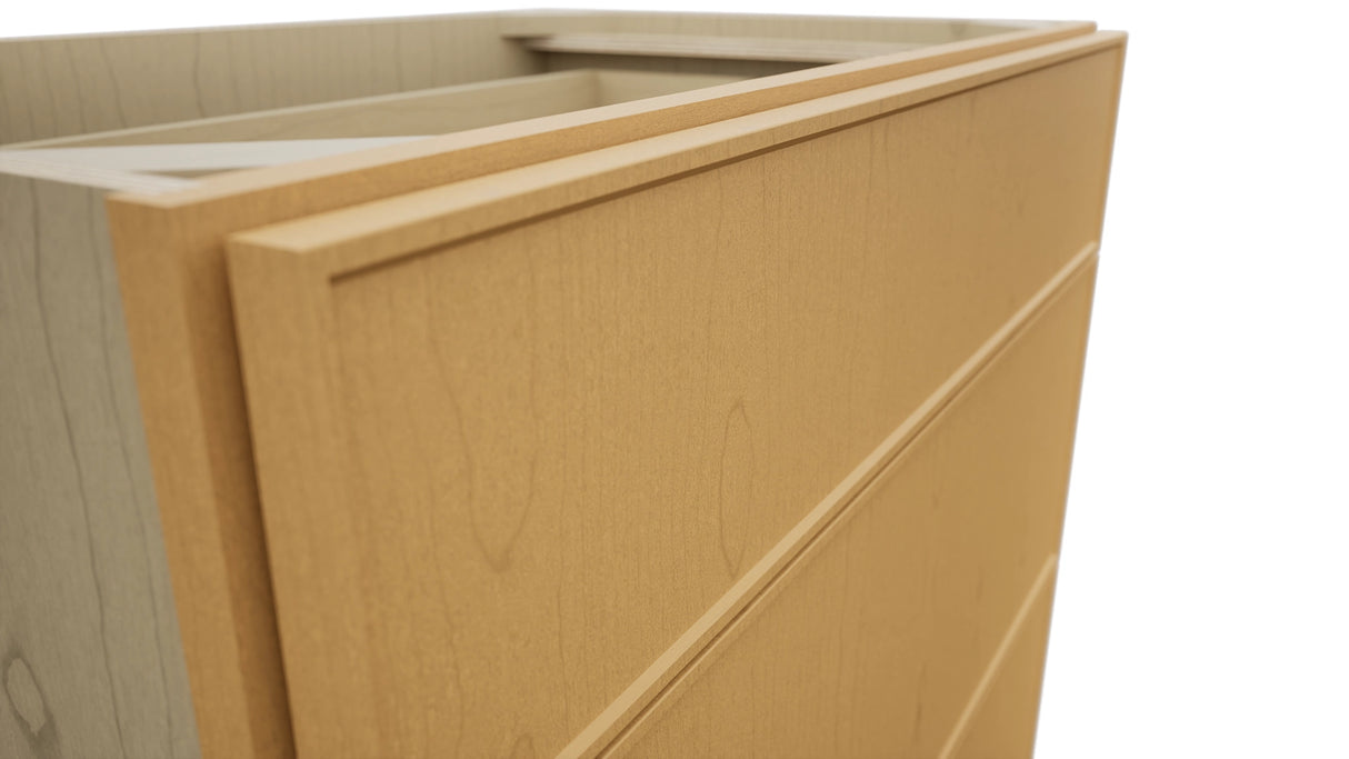 Fabuwood Echo Timber VDB33-34 Vanity Drawer Cabinet, Detail View