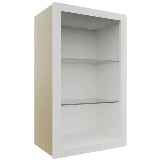 Fabuwood Frost NDW1830 Wall Standard No Door Cabinet, Front View