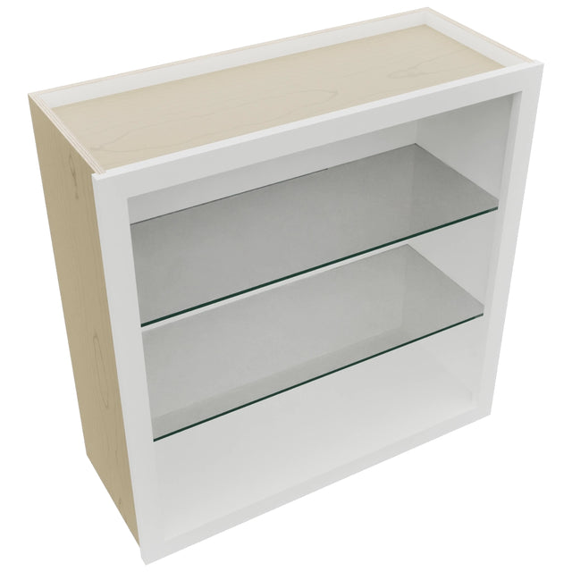 Fabuwood Frost NDW3030 Wall Standard No Door Cabinet, Top View