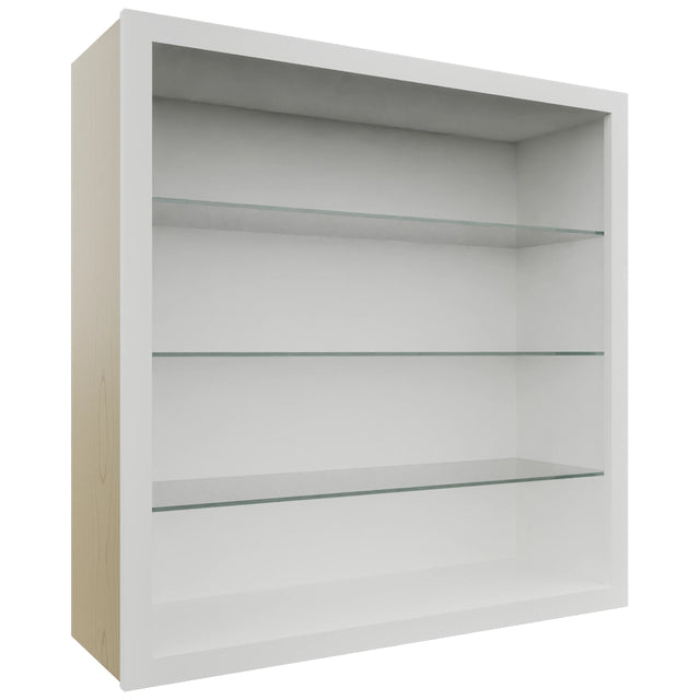 Fabuwood Frost NDW3636 Wall Standard No Door Cabinet, Front View